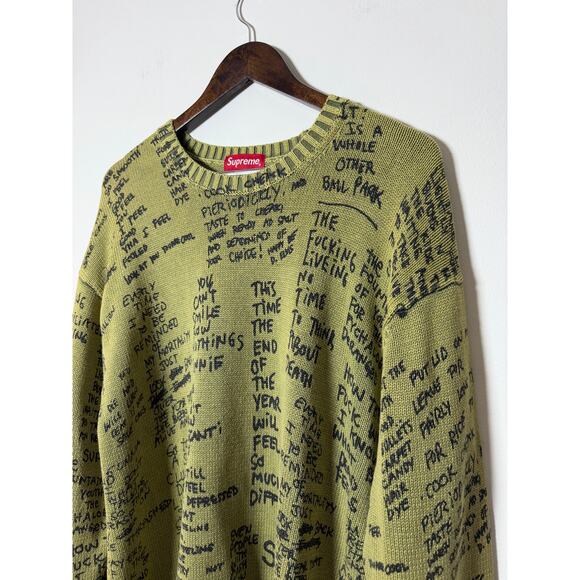 Supreme Other - Supreme Gonz Poems Sweater 'Olive' SS23